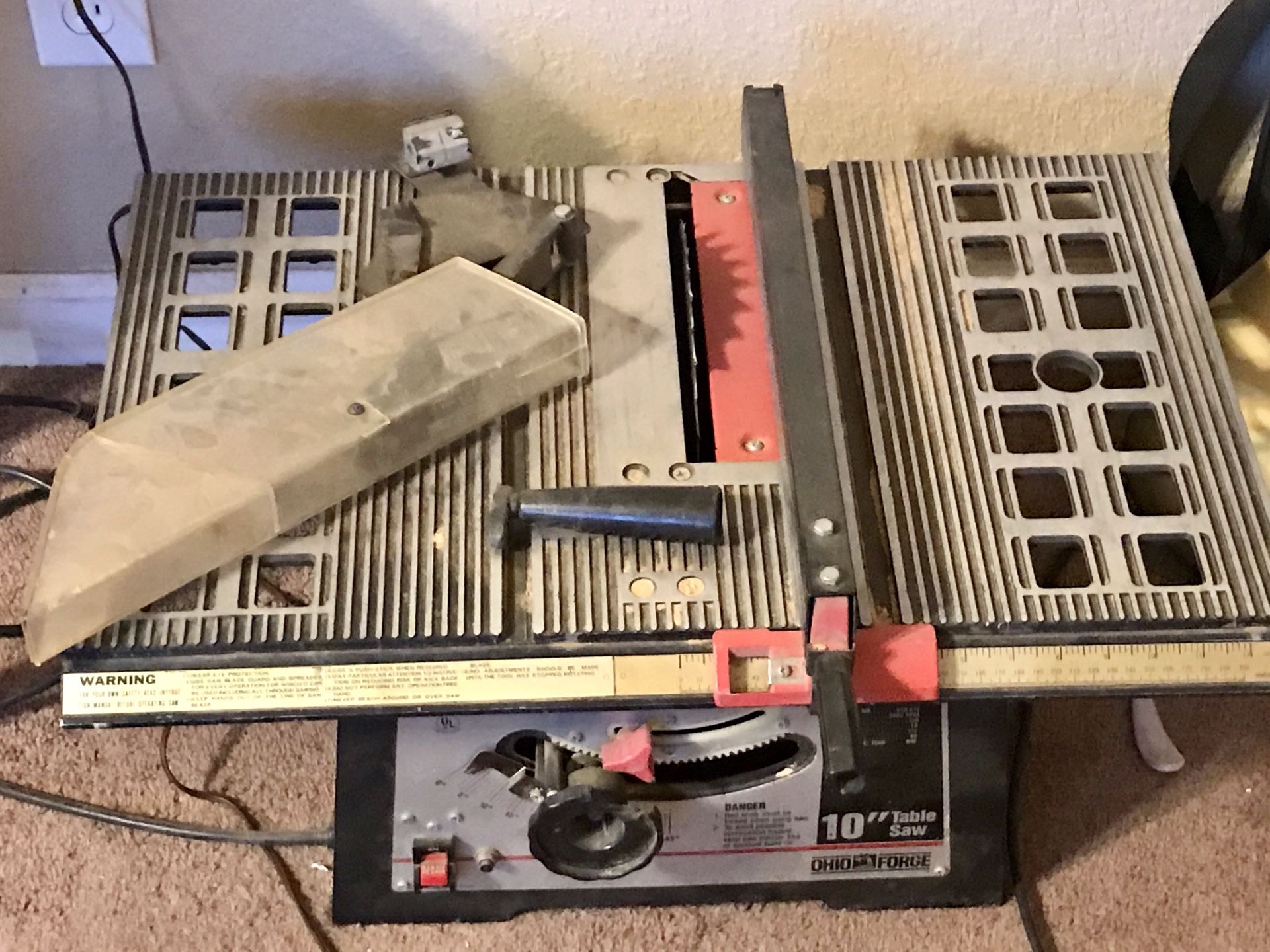 OHIO 10" TABLE SAW 510912 for Sale in Mesa, AZ OfferUp