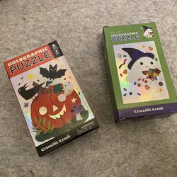 Two Sets Of Holographic Puzzles 50 Pieces Each