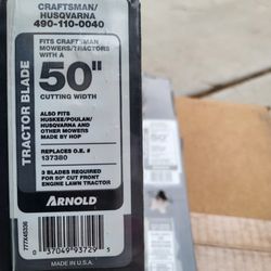 TWO Arnold 38" Craftsman / Husqvarna Tractor  Blade (490-110-0040) Replace 137380