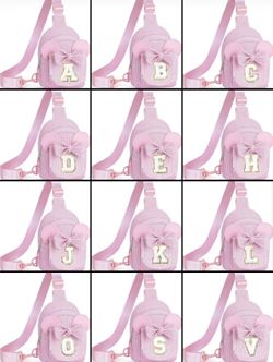 Initial Small Crossbody Bag Purses (A,B,C,D…V)