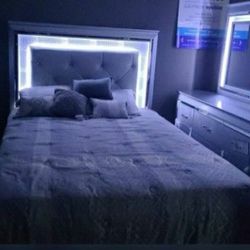 4 Piece Queen Bedroom Set###Only $39 Down Payment with Financing 💥 No Needed Credit Check