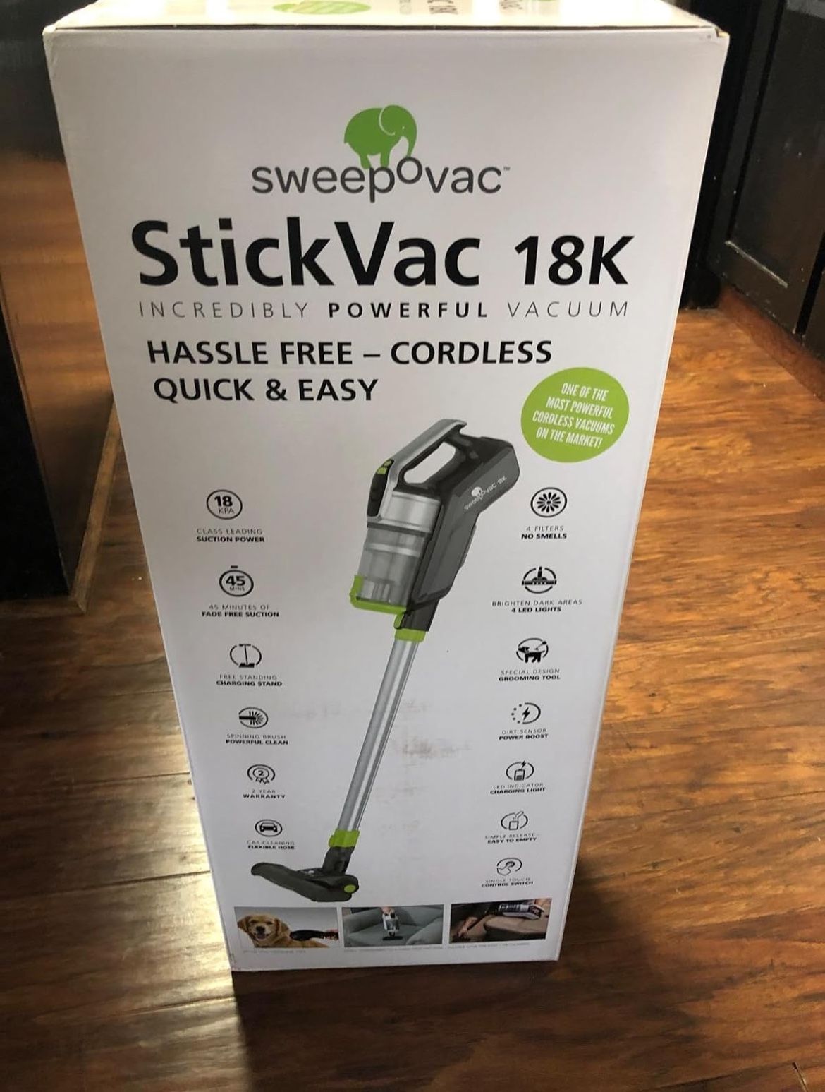 Cordless Battery Stick Vacuum With Charging Station And Pet/car Tools
