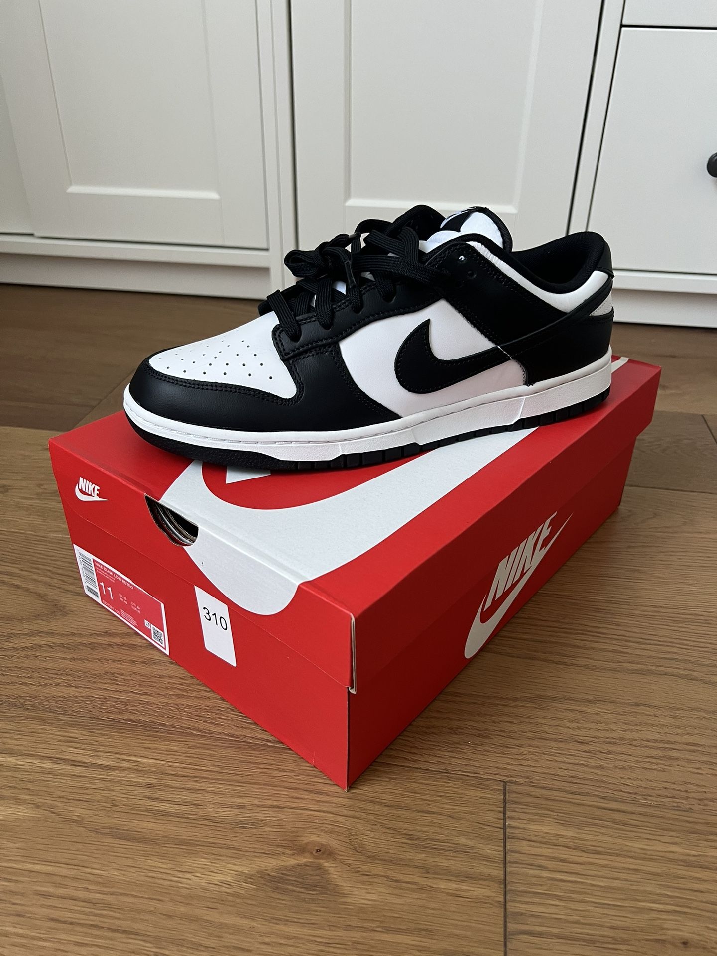 Nike Dunk Low Retro White/Black Size 11M BRAND NEW!