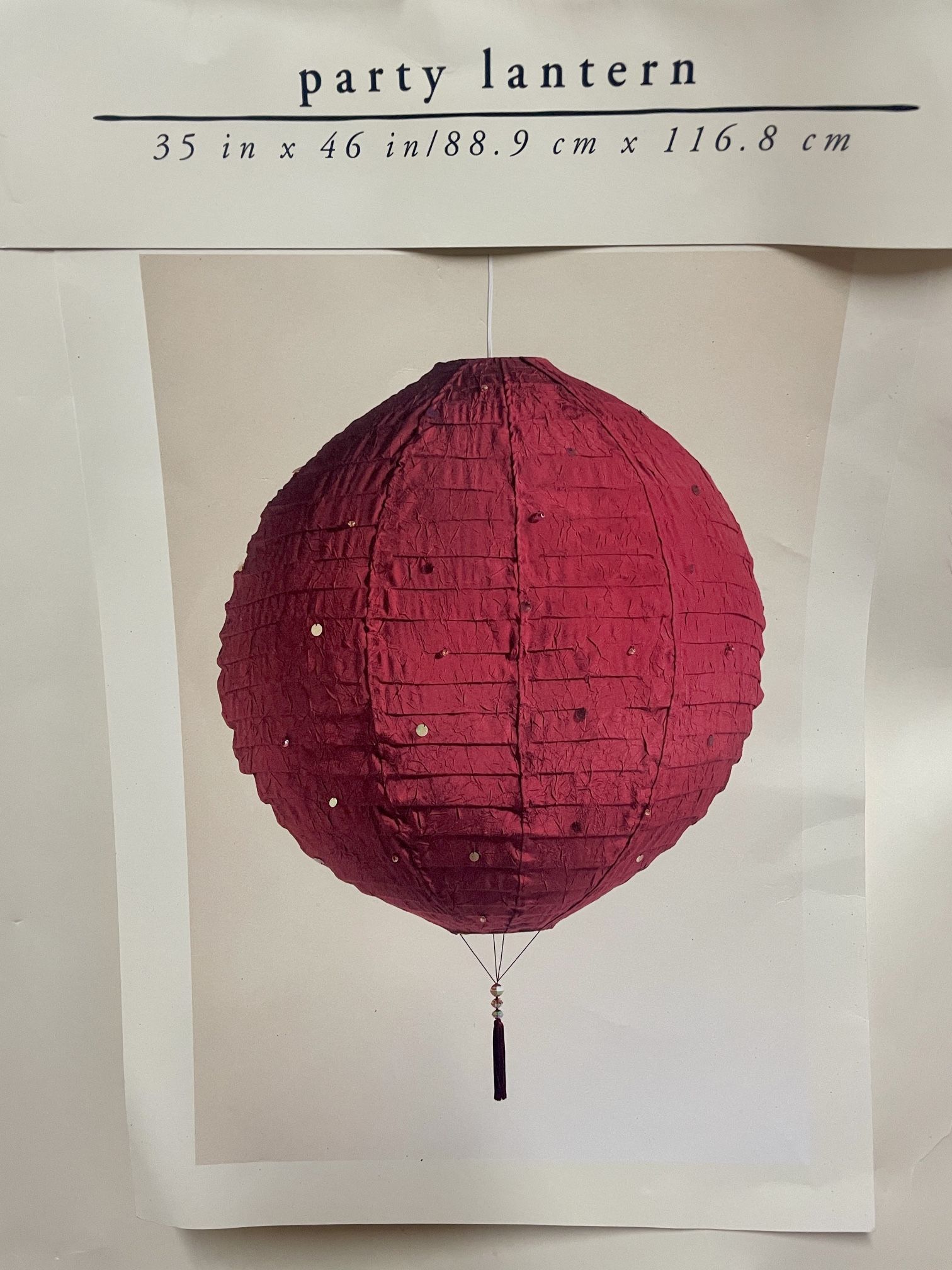Party Lantern Decoration Pier 1 Imports, 11 Jumbo Sized Fabric Lanterns