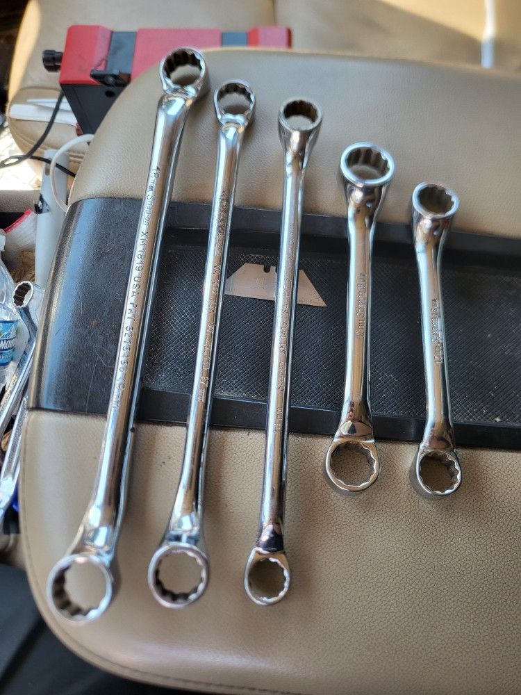 Snap On Flank Drive Offset Box Wrench Set 15mm- 16mm, 17-19, 14-15,16-17, 18-19