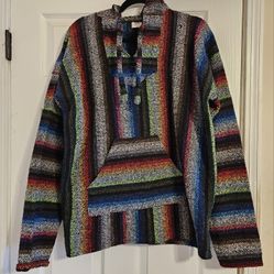 Rainbow Multicolor Baja Hoodie