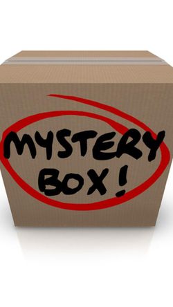 Mystery box, lots of value , hint: Airpods, Brand Name Scarves, Game Systems much much more