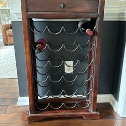 Wood Iron Wine Rack