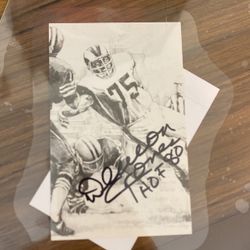Deacon Jones Signed Postcard