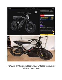 Macfox E Bike for sale