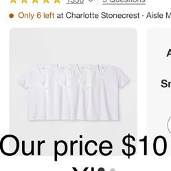 Men's 4pk V-Neck T-Shirt - Goodfellow & Co™