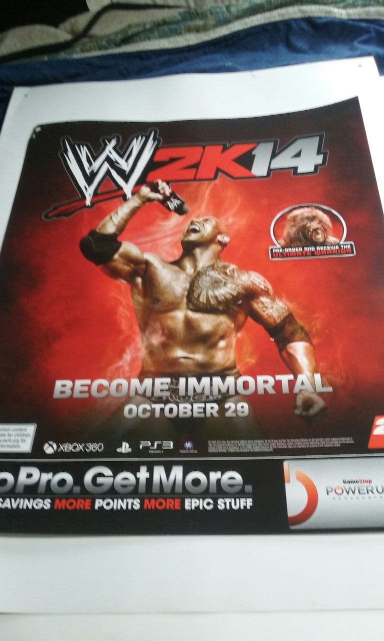 Video Game Promotional Posters XBOX PLAYSTATION GAMESTOP