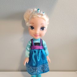 DISNEY FROZEN 14 INCH PRINCESS ELSA ICE SKATING TODDLER DOLL

