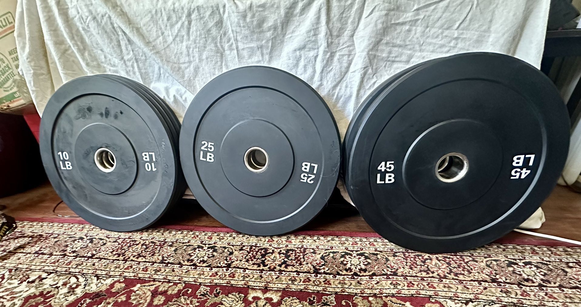 180 Pound Bumper Plate Weight Set 2” BRAND NEW!