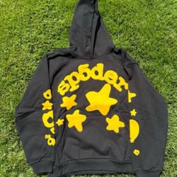 Black And Yellow Beluga Spider Hoodie 