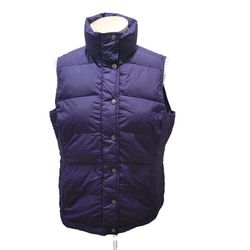Lands End Purple Puffer Down Vest Feather Womens Size Medium 10/12