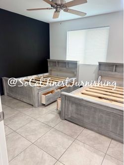 New Full Bed With Drawers- No mattress