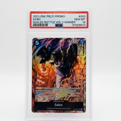 2023 One Piece Sabo Promo #083 Sealed Battle Vol.1-Winner PSA 10 Gem Mint
