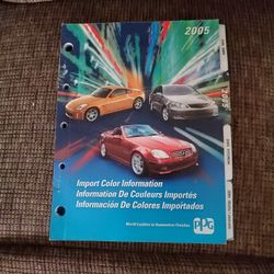 2005 PPG Import Paint Code Manual
