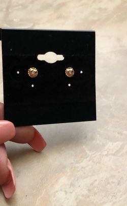 Toddler earrings with screw on back
