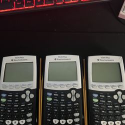 Triple Bundle New TI-84 Plus Graphic Calculator Texas Instruments TI84 + Graphing 