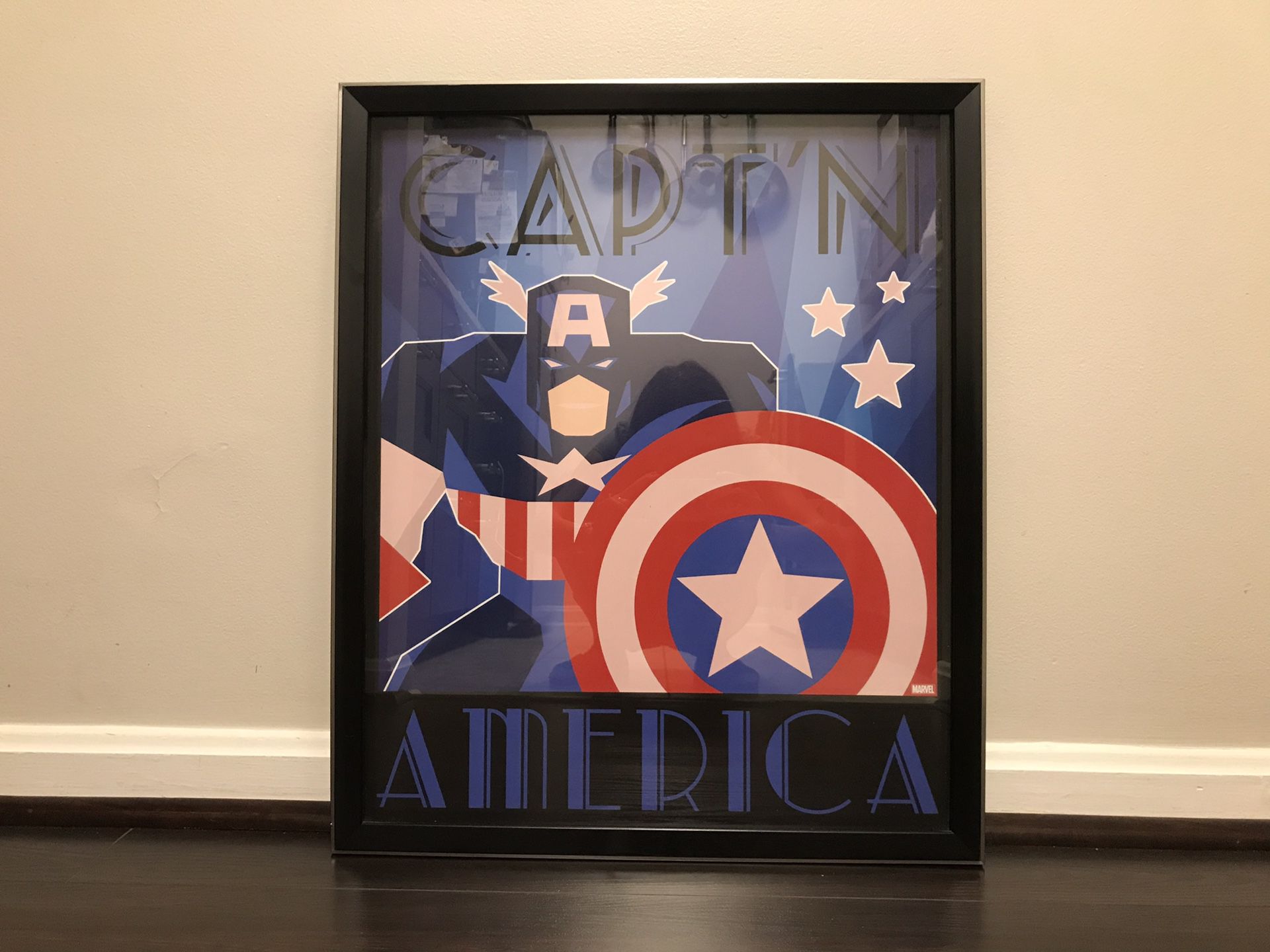 20*24in Captain America wall art