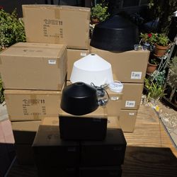 LOT OF 24 CHANDELIERS. 8 SMALL, 8 MEDIUMS, 8 LARGE.