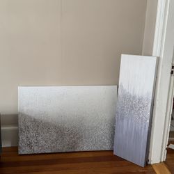Set of 2 Wall Art Frames – Modern Decor, Great Condition