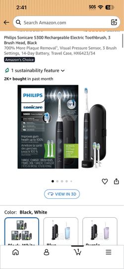 Philips Sonicare 5300 Electric Toothbrush Black