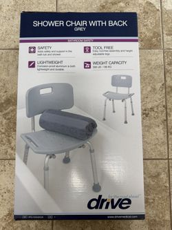Brand new Medical Shower Chair With Back - Grey