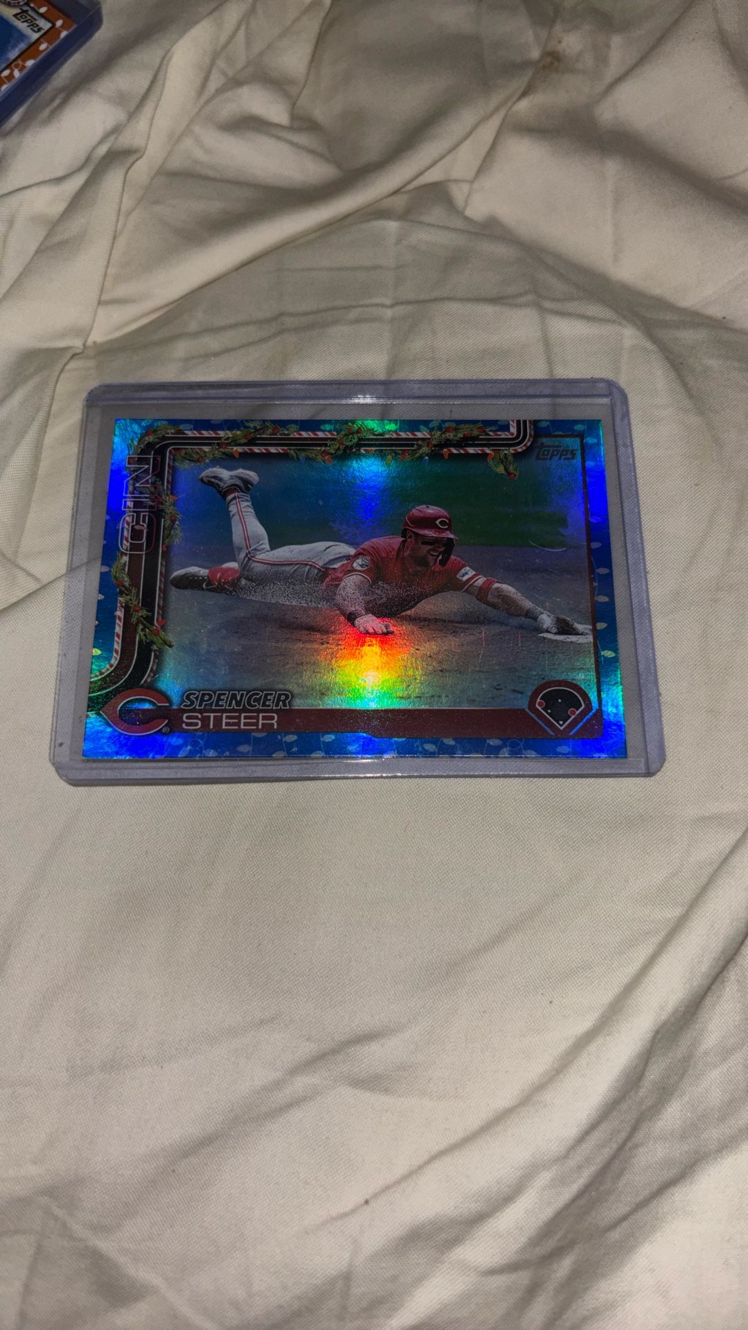 Spencer Steer Chicago Cubs Baseball Card Topps Holiday #h192