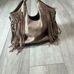 Beige Leather Purse