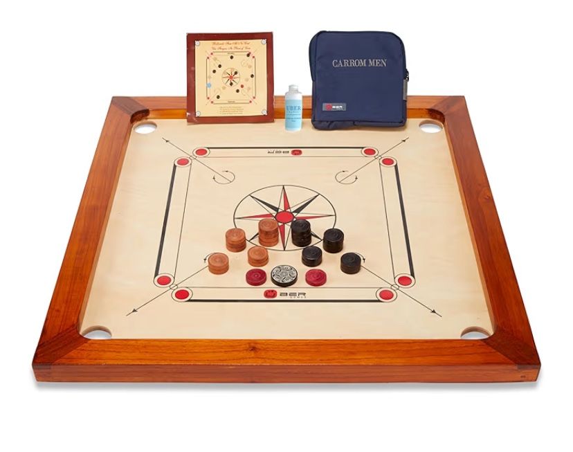 Uber Games Premium 33x33” Carron Board Set