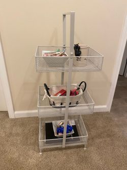 Storage white stand like new!! $15