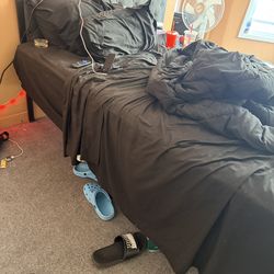 Queen size mattress with headboard