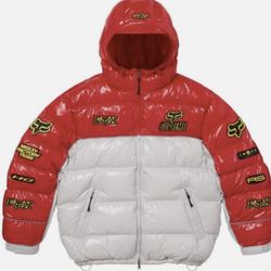 Supreme/Fox Racing Shiny Down Puffer Jacket 