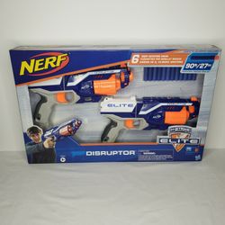 "Brand New" Nerf N-Strike Elite Distributor 6 Dart Rapid Fire Nerf Gun Blaster (Twin Pack)