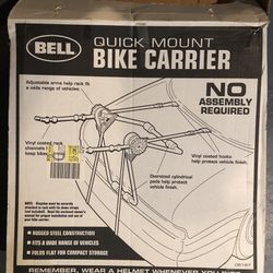 Bell Quick Mount Bike Carrier - 2 Bikes - Bicycle Rack
