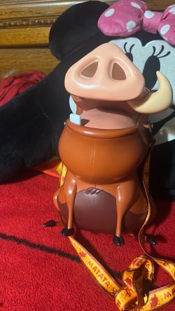 Disney Parks 2023 Animal Kingdom 25th Anniversary Lion King Pumba Popcorn Bucket