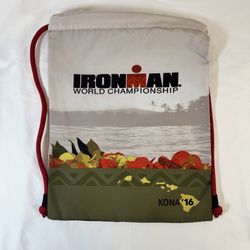 Ironman World Championship Kona Drawstring Backpack – Official Participant Bag 