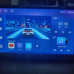 Wireless Double Din Car Stereo CarPlay Radio Screen for Car Audio Receivers，7" HD car Radio Touchscreen for CarPlay & Android Auto/Backup/Camera/Siri