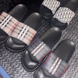 Dior And Burberry Slides Sizes 9.5 & 10 Men’s 