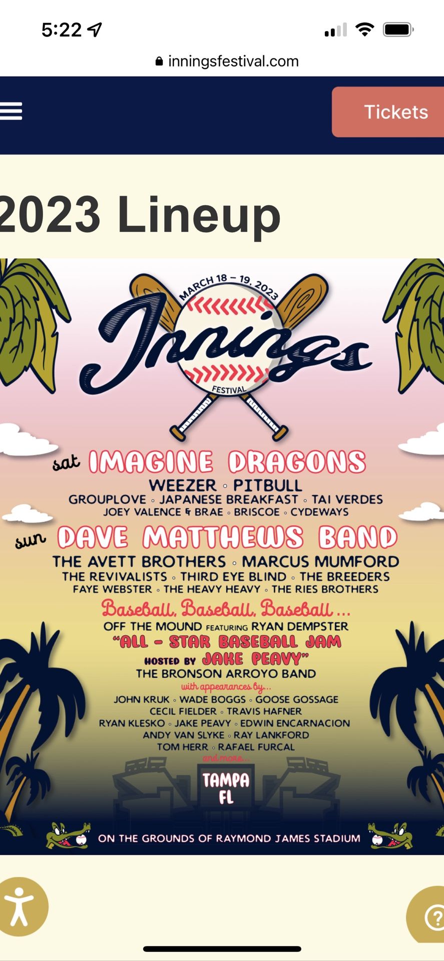 One Innings Festival Vip, Weekend, Pass