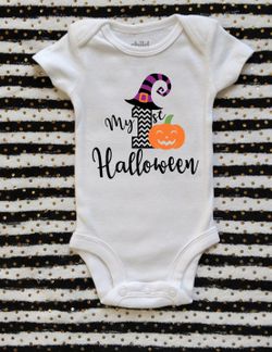 1st Halloween onesie