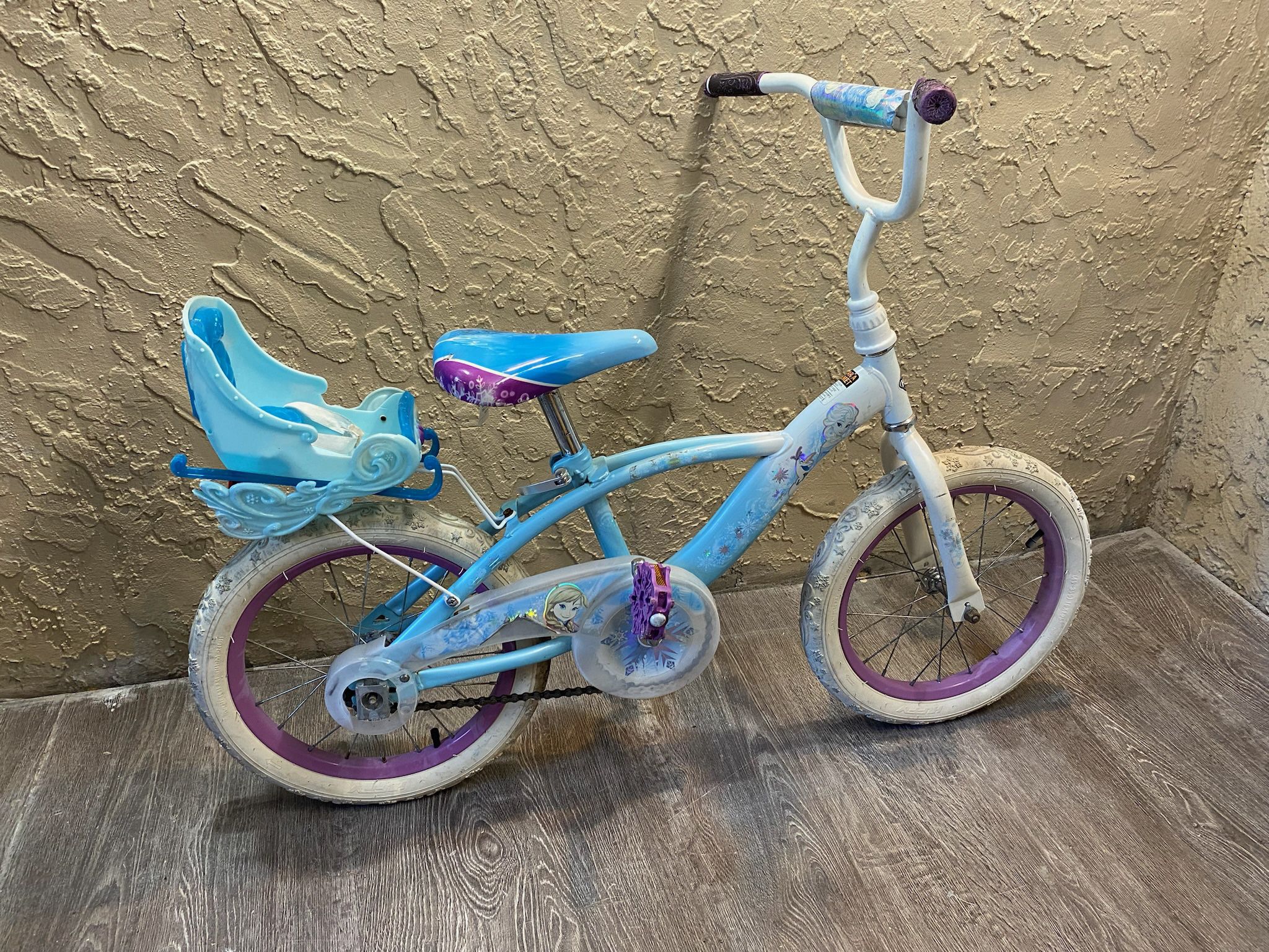 Huffy Disney Frozen 16 In. Girls Bike with Doll Carrier (4-8years) - See My Items 
