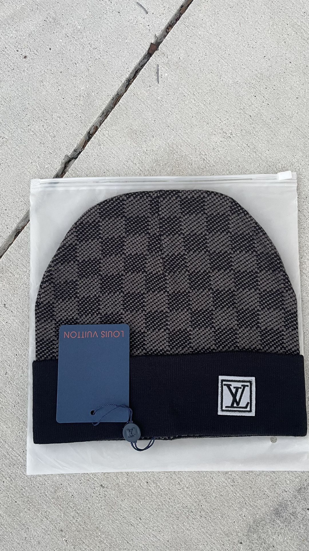 Black Louis Vuitton Beanie