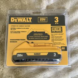  DEWALT 20V MAX Compact Lithium-Ion 3.0Ah Battery Pack