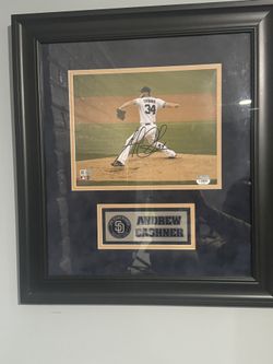 Andrew Cashner Signed Plaque