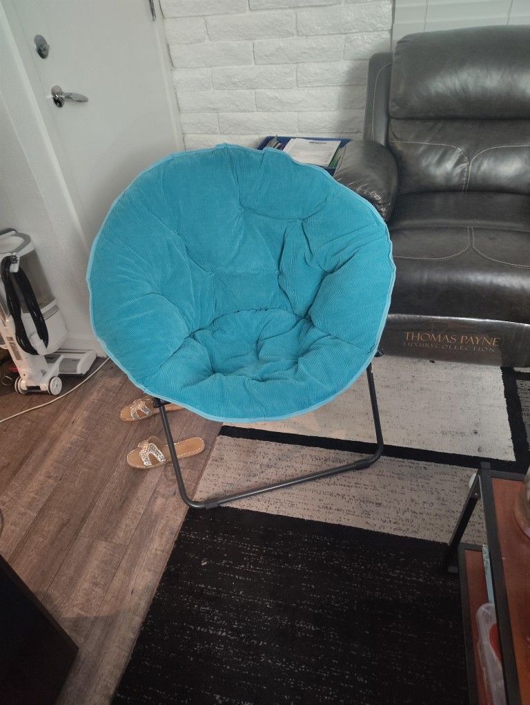 Faux Fur Saucer Chair
