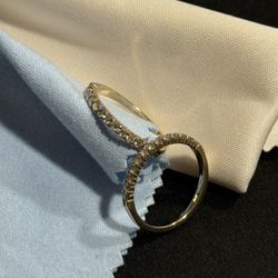 14k Yellow Gold Diamond Bands